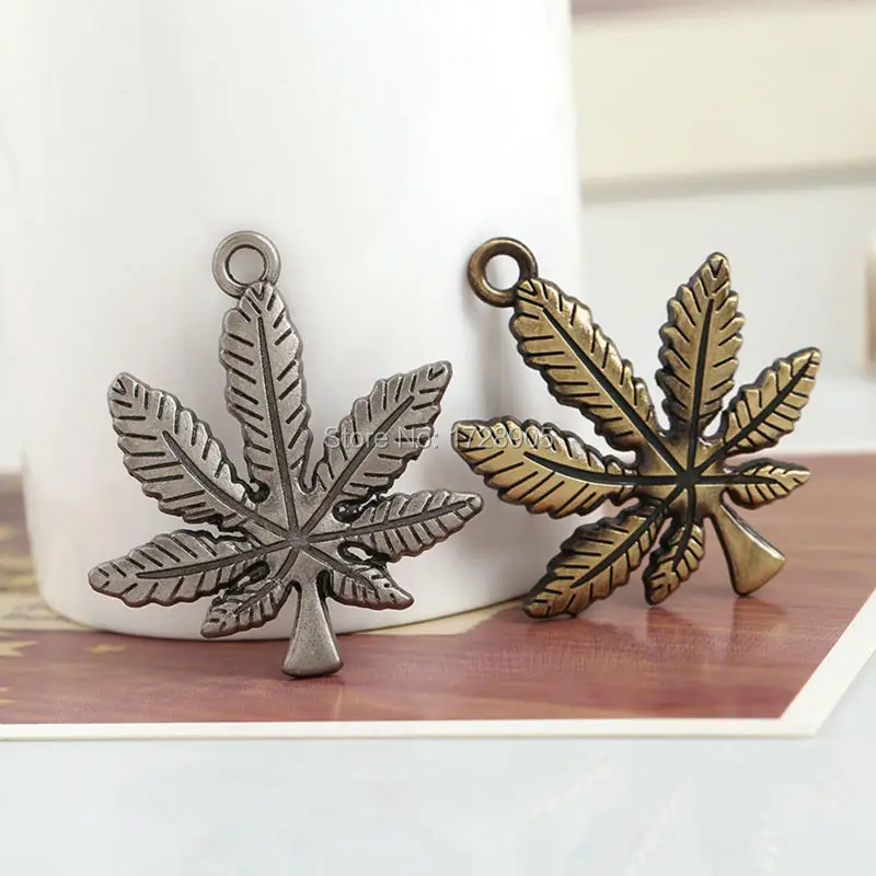 

Maple Leaf Necklace Pendant 5 pcs Large 42*40 mm Vintage Alloy Charms Pendant Fit European Bracelet Jewelry Making