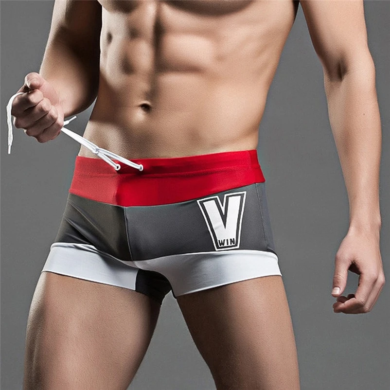 2018 Summer Mens Swim Trunks Swimwear Maillot De Bain Boy Swim Suits Boxer Shorts Swim Trunks Swimming Surf #FS#4JU05 (2)