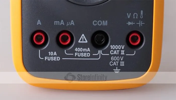 Fluke 17B + PLUS Цифровой мультиметр (с подсветкой) датчик температуры преобразователь