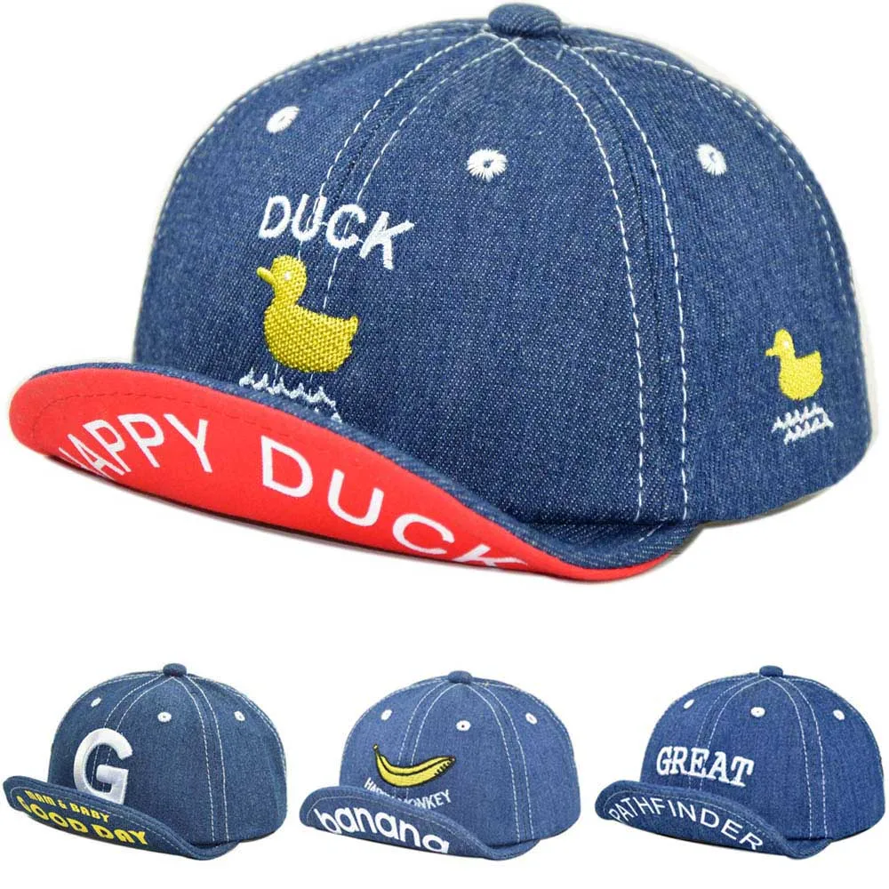 Детская кепка из джинсовой ткани бейсболка с мягкими полями для мальчиков и