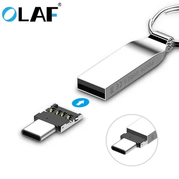 

Olaf Mini OTG Type-C To USB 3.0 Mobile Phone U Disk Reader Tablets Adapter otg cable Converter For Samsung S9 One Plus 5T OTG