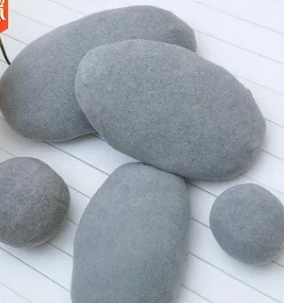 Светло-серый Новинка, креативная 3d подушка с имитацией камня, галька, Подушка для спины, ленивый, креативный Декор для дома, забавная мягкая подушка - Цвет: Светло-серый