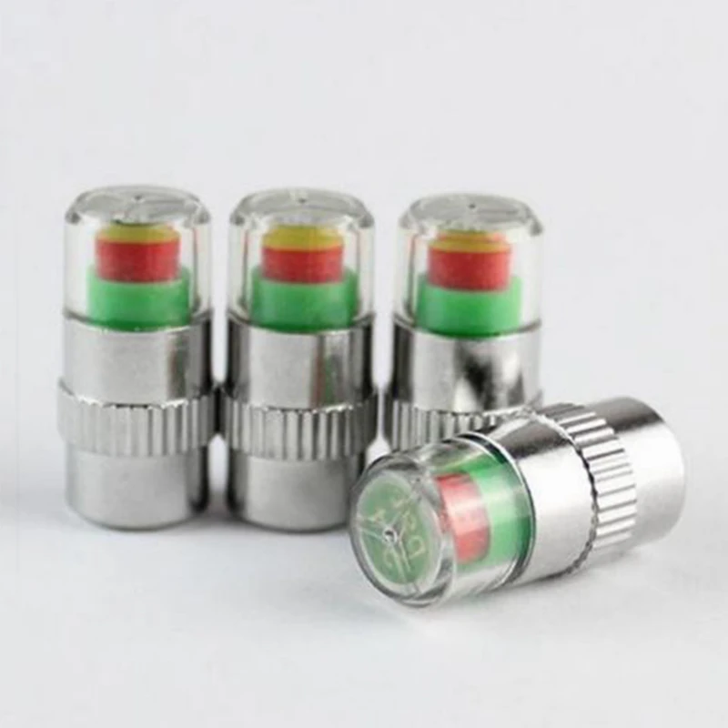 Cars Tire Air Pressure Monitor Alert 4Pcs/set Indicator Valve Cap Gauge Car Accessories Tyre Caps Useful | Автомобили и мотоциклы