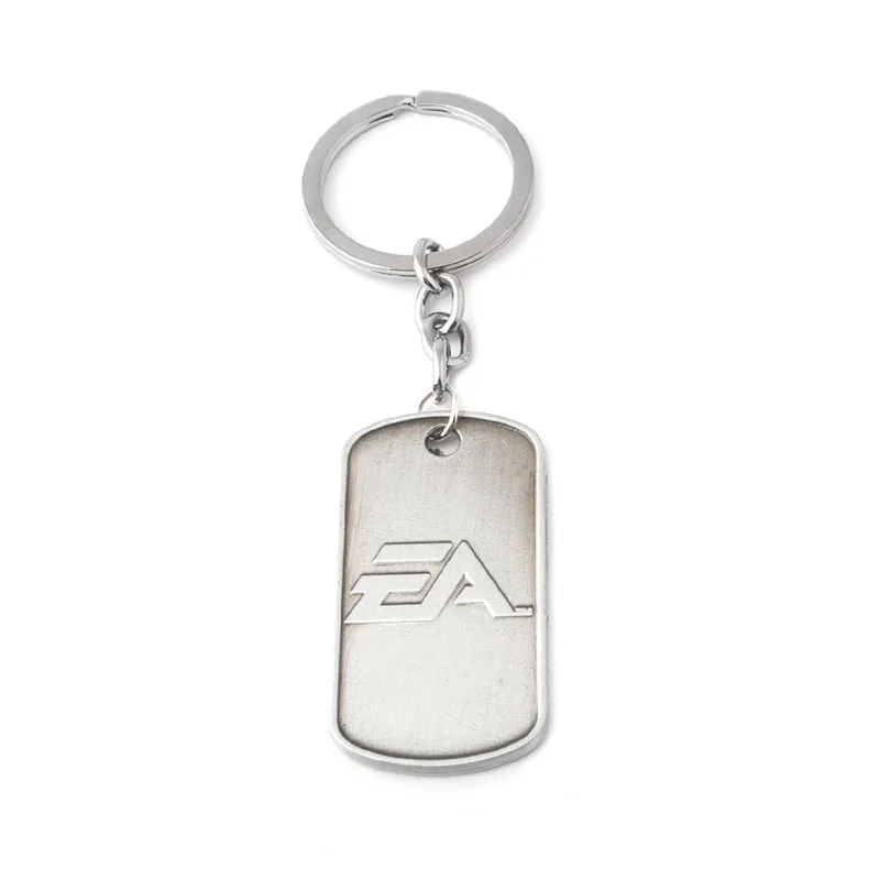 

Shooting Game Battlefield 4 Army Card keychain letter logo bronze silver alloy keychain pendant men and women accessories