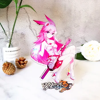 

1pcs 15cm Anime Honkai Impact 3 Standing Plate Stand Model Home Desk acrylic stand figure model plate holder cake topper
