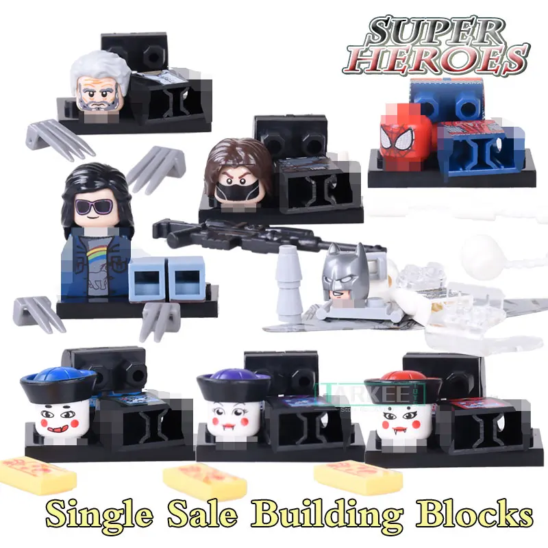 Building Blocks WM203 X-23 Wolverine Laura Batman Zombie Winter Solider Figures Super Heroes Star Wars Bricks Kids Toys WM215 | Игрушки и