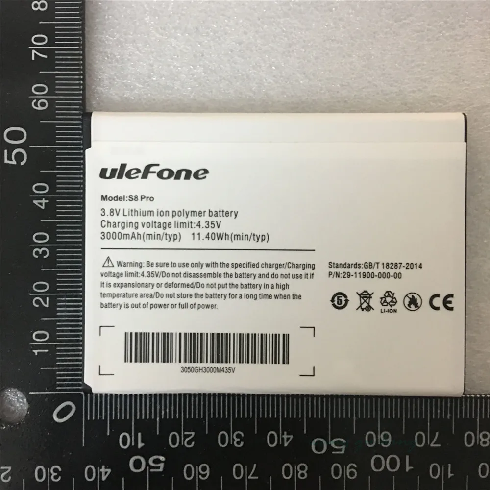 Батарея для мобильного телефона Ulefone S8 Pro батарея 3000 мАч 5 3 дюйма MTK6737 MTK6580
