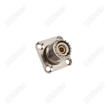 

10 Pieces SMA Jack Female to UHF SO239 Female Panel Mount RF Adapter Walkie-talkie Radio Antenna Connector