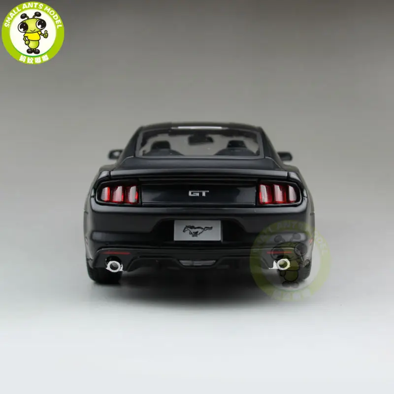 1:18 2015 Ford Mustang GT 5,0 литая под давлением модель автомобиля для подарков коллекционирование, хобби матовый черный maisto