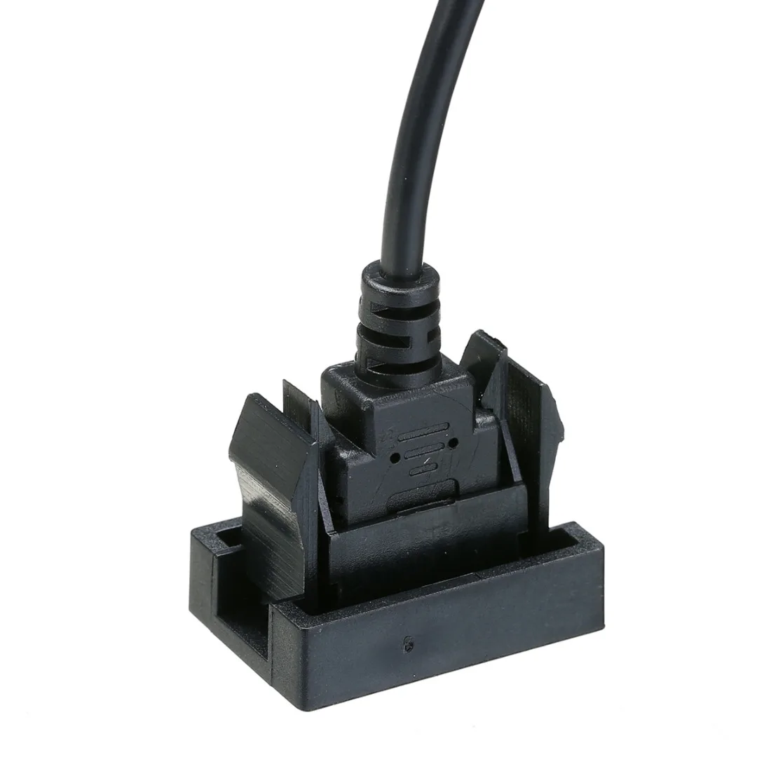 For Toyota 1pc High Speed 2.0 USB Extension Lead Car Dashboard Flush Mount Extender Cable Adapter Cord 20cm Mayitr
