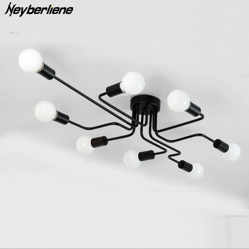 

Ceiling Lights Luminaria Led Ceiling Lamp Light For Living Room Personality Industrial Home Lighting Fixture Lamparas De Techo