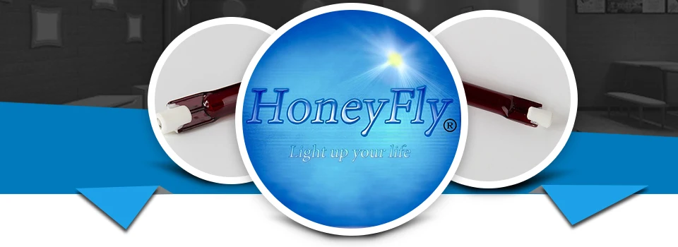 HoneyFly1pc J165 инфракрасный обогреватель лампа 380 в 750 Вт 165 мм ик галогенная лампа R7S нагревательная трубка Рубиновая двойная спиральная инфракрасная сушка кварц