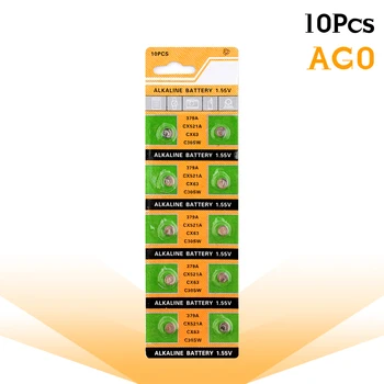 

YCDC 10x AG0 Alkaline Button Coin Cell Batteries V379 V520 280-59 GP379 SR63 AG0 618 JA LR521 379 SR521SW D379 Watch Battery
