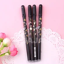1 шт./лот винтажные стираемые гелевые ручки 0,5 мм Цветок серии письменная Ручка Офисные аксессуары школьные канцелярские принадлежности(dd-1272
