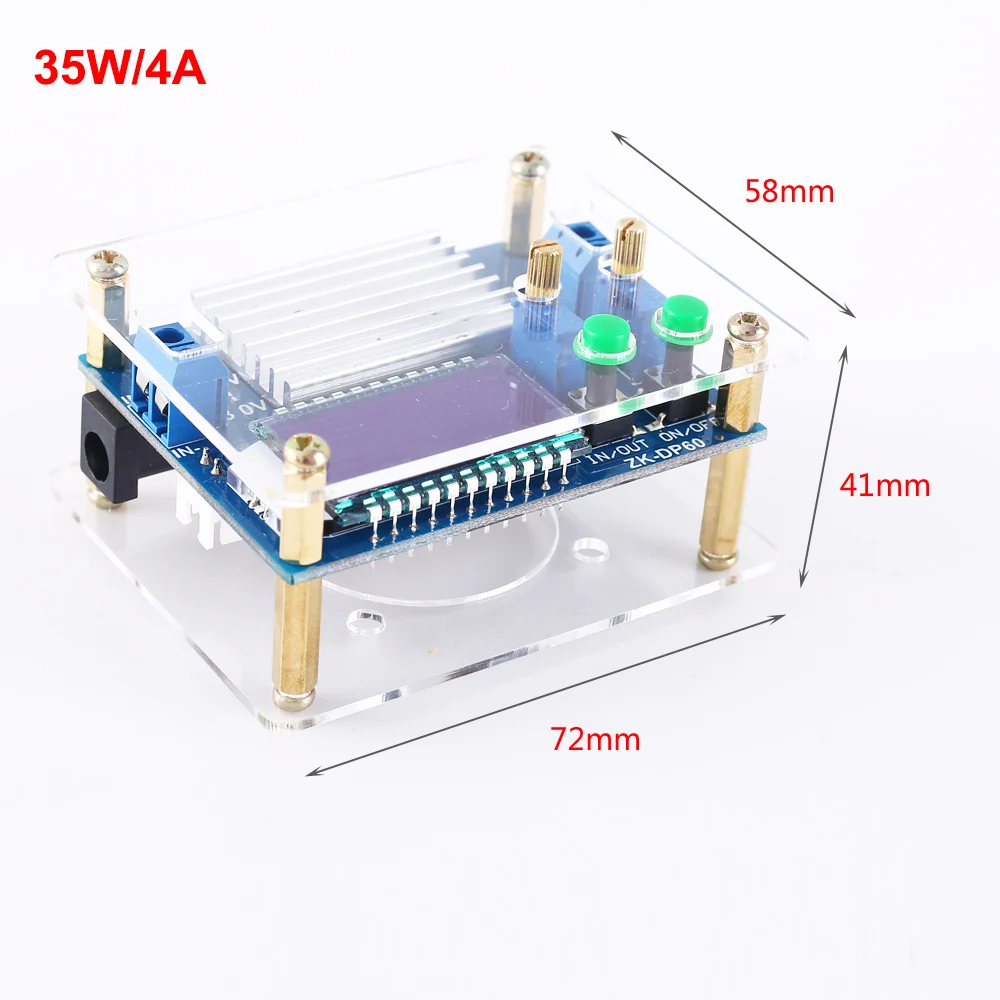 35 Вт 60 Вт ZK-DP60 понижающий модуль питания высокой мощности Регулируемый понижающий модуль питания-преобразователь ЖК-дисплей