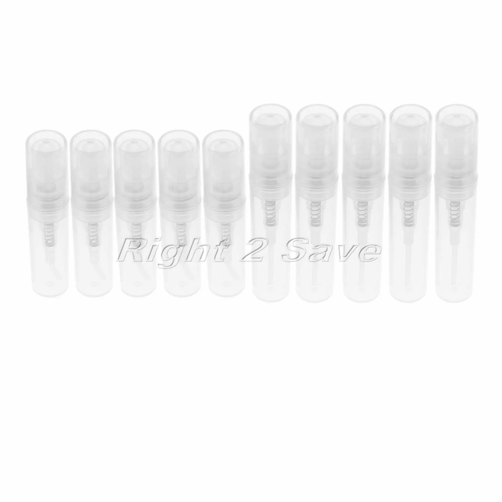 

10pcs/lot 2ml/3ml Perfume Bottles Plastic Tubes PP Clear Container Empty Mini Spray bottle atomizer Travel portable makeup