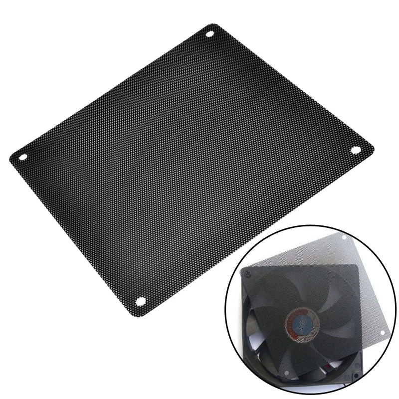 

1Pc 120x120mm PC Computer Case Fan Cooler Dust Filter Dustproof Mesh Cover Cuttable PVC Black Color