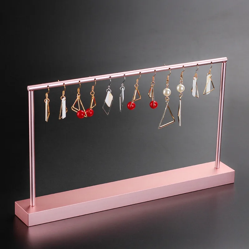 Роскошные розовое золото металл вешалка кулон Цепочки и ожерелья подставка для серьг и ювелирных изделий Подставка держатель подставка для браслетов узорная цепь организаторе