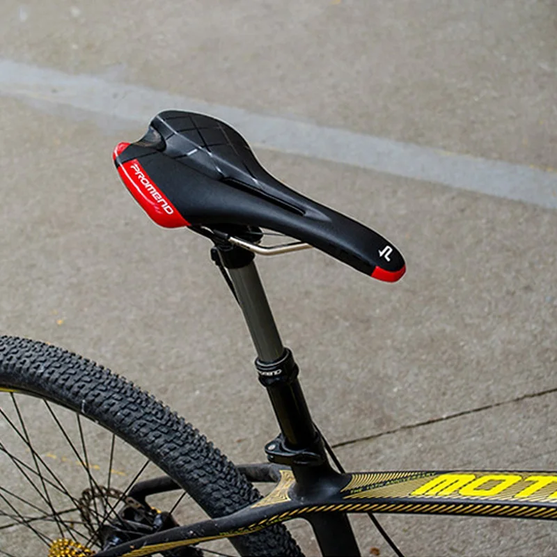 

Breathable Bicycle Saddle MTB Mountain Road Bike Seat Saddles Bike Riding PU Leather Comfortable Soft Hollow Cushion Bike Parts