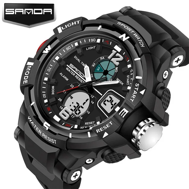 Prix pour SANDA 2017 LED Montre Numérique Hommes Top Marque De Luxe Célèbre Militaire Sport Montres Homme Horloge Électronique Relogio Masculino Prix pour SANDA 2017 LED Montre Numérique Hommes Top Marque De Luxe Célèbre Militaire Sport Montres Homme Horloge Électronique Relogio Masculino