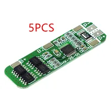 5 шт. 4A-5A PCB BMS Защитная плата для 3 пакетов 18650 литий-ионный элемент литиевой батареи 3 S