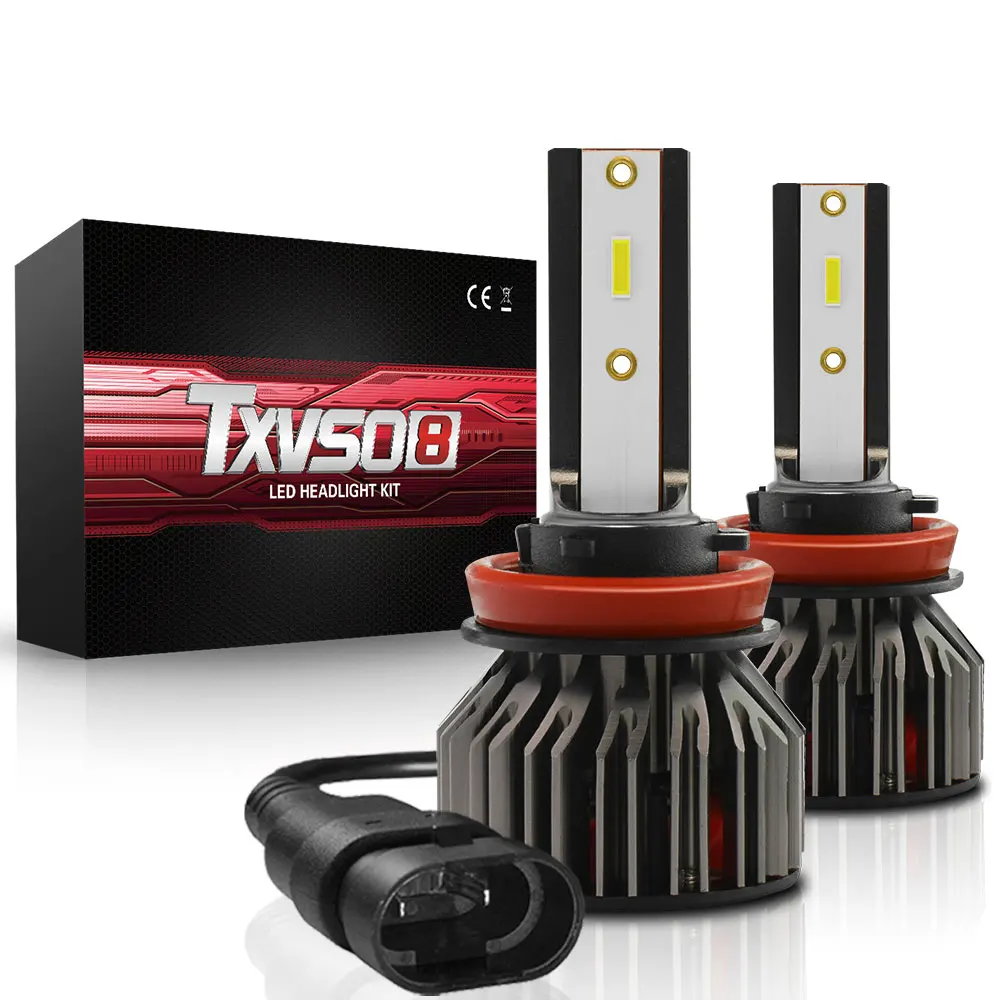 TXVSO8 супер яркие Автомобильные фары G4 LED Turbo H1 H4 H7 H8 H9 H11 HB3 9005 HB4 9006 автомобильная