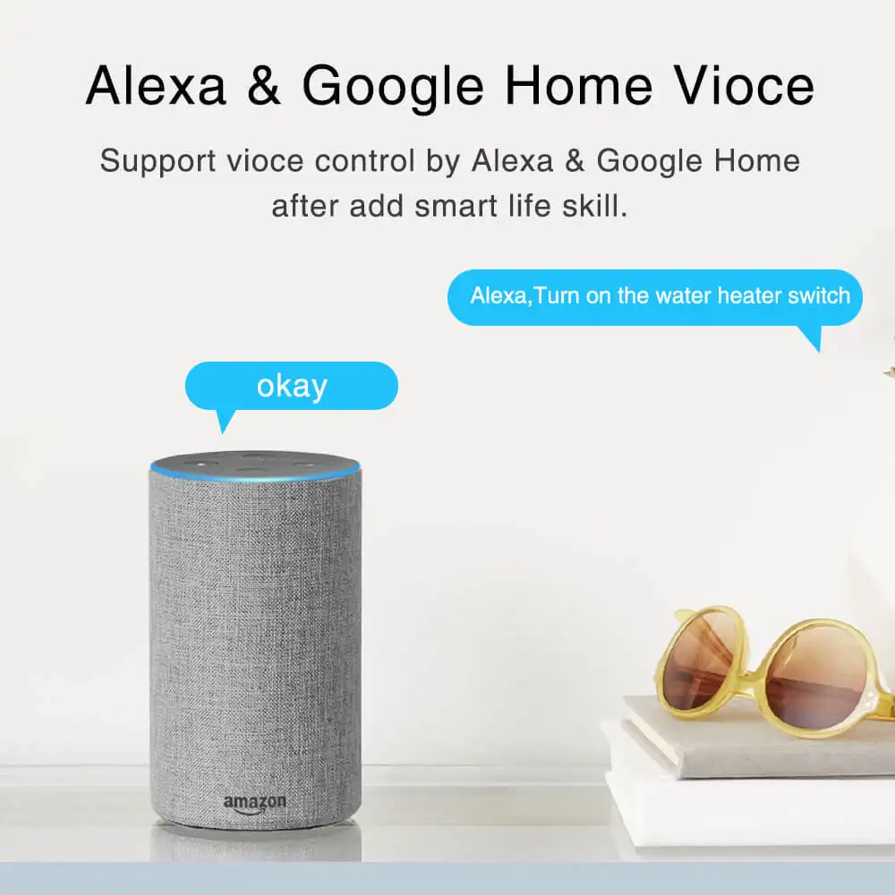 Wifi умный водонагреватель настенный выключатель Сенсорная панель Дистанционное приложение Голосовое управление работа с Alexa Google Assistant система домашней автоматизации