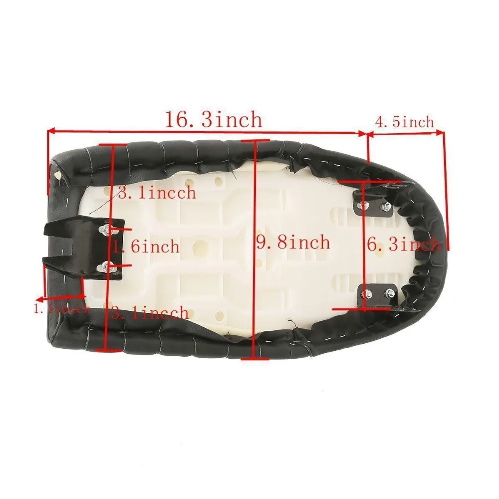 Мотоцикл Универсальный Винтаж кафе гонщик сиденье плоский горб седло для Honda CB CL Yamaha Suzuki Kawasaki SR XJ подушка
