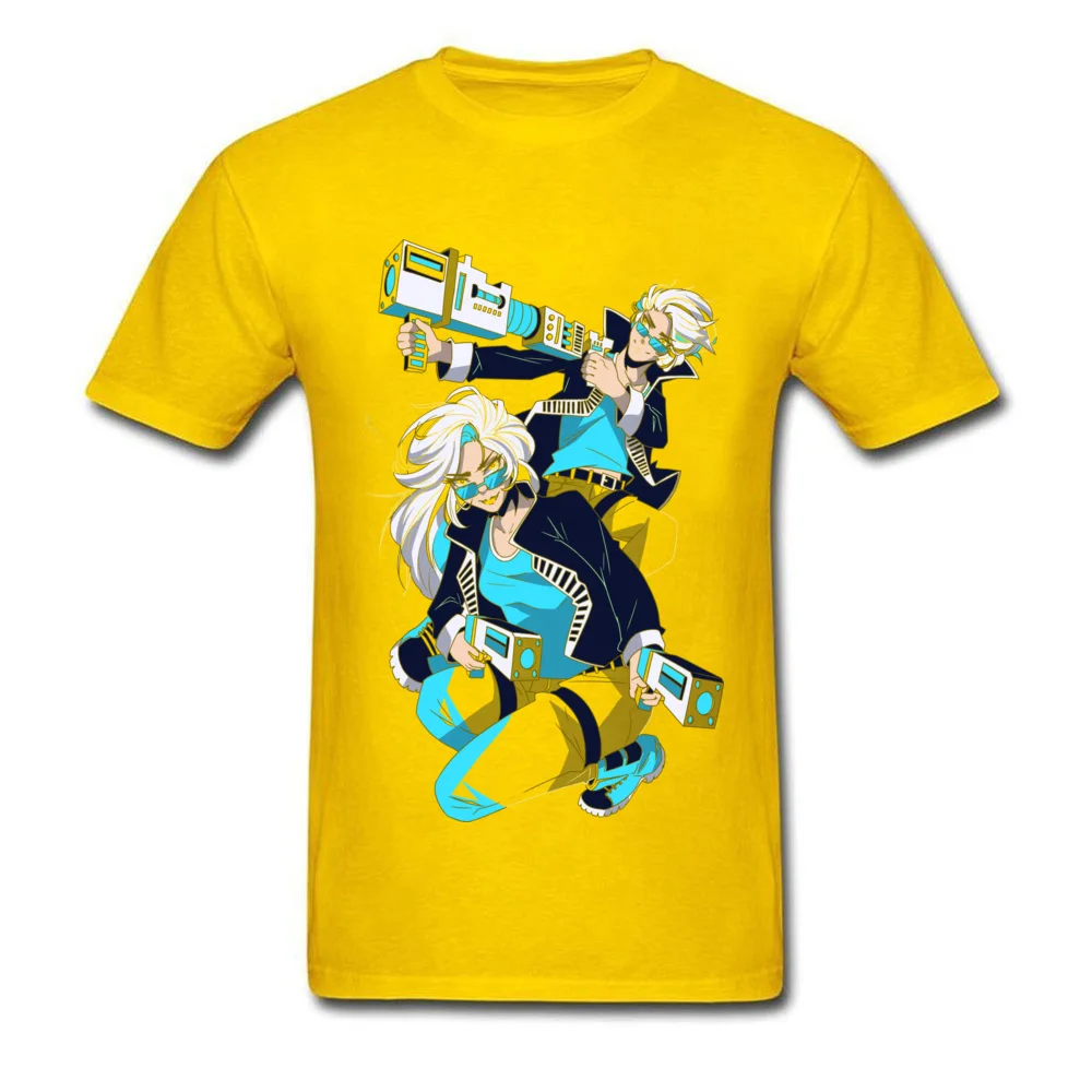 Project Gemini Twin Design All Cotton T Shirt for Men Custom T-Shirt Custom 2018 Discount O-Neck Tee Shirts Short Sleeve Project Gemini Twin Design yellow