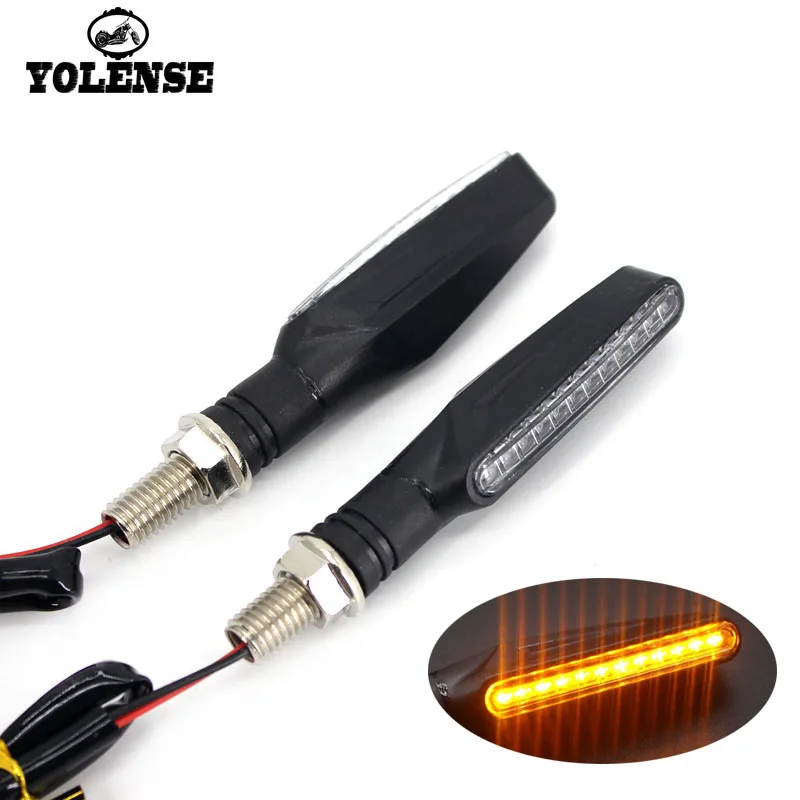 

For YAMAHA MT-03 MT-07 MT-09 MT-25 MT-10 YZF-R1 YZF-R6 YZF-R25 Universal 10MM Motorcycle Turn Signal Indicators LED Blinkers
