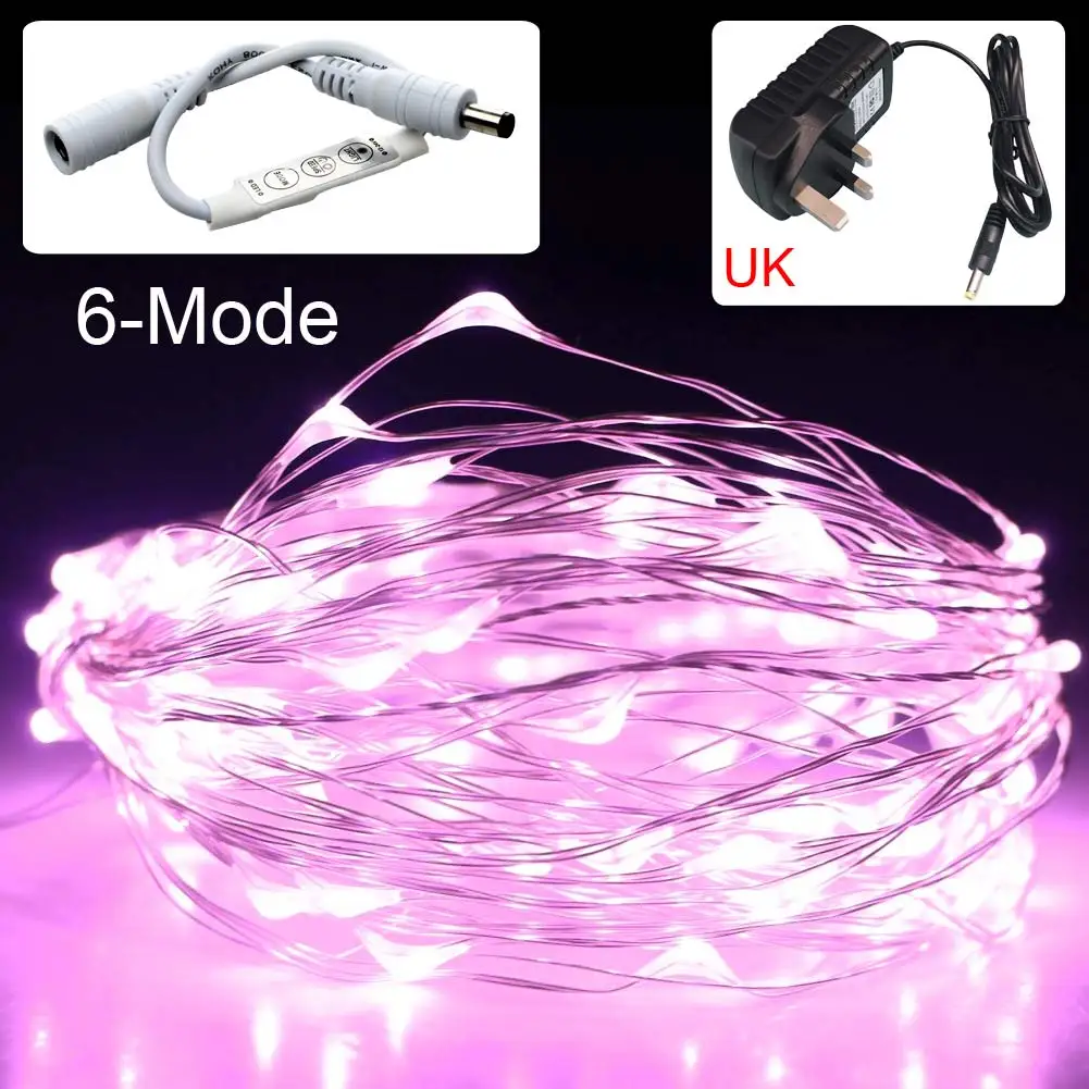 New 10M LED String lights with Dimming Controller Waterproof Holiday lighting For Fairy Christmas Tree Wedding Party Decoration