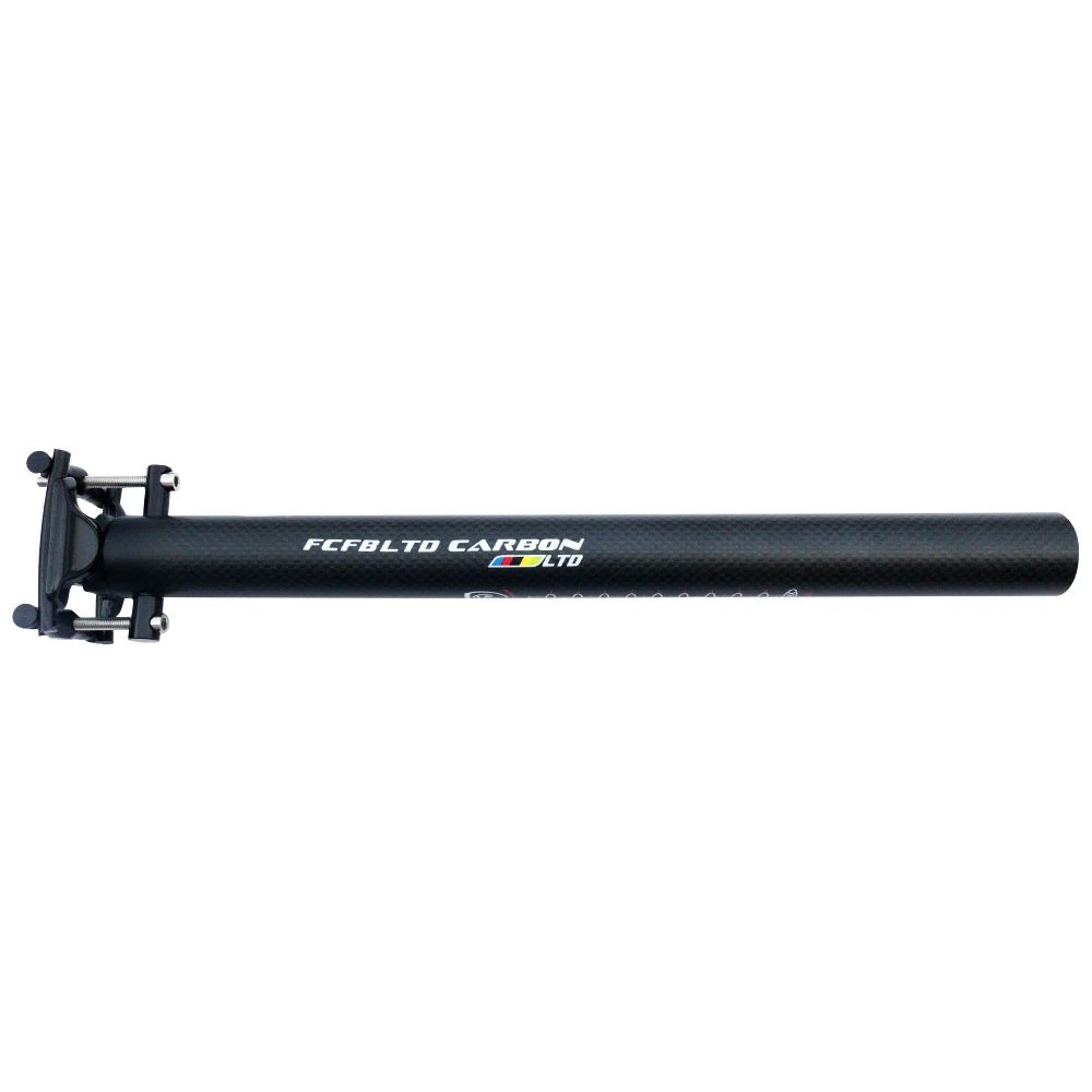 FCFB إطارات دراجة تسلق الجبال خفيفة الوزن الكربون Seatpost مقعد دراجة آخر MTB الطريق دراجة Seatpost 27.2 30.8 31.6 33.9 34.9*350 400 مللي متر دراجة أجزاء