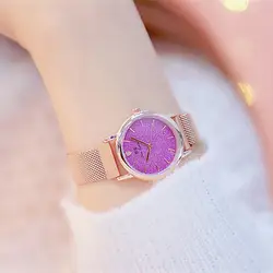 Цепь часы магнит с женские часы блеск дропшиппинг Новый 2018 Лидер продаж Мода и повседневное хронограф Hardlex кварцевые
