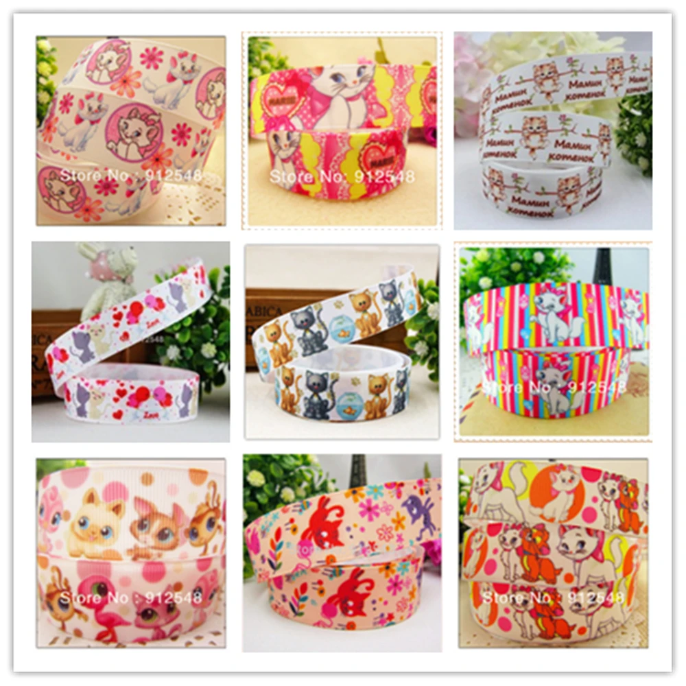 

YJHSMY XW3131,22mm hello kitty Series printed grosgrain ribbon,Clothing accessories,wedding gift wrap ribbon