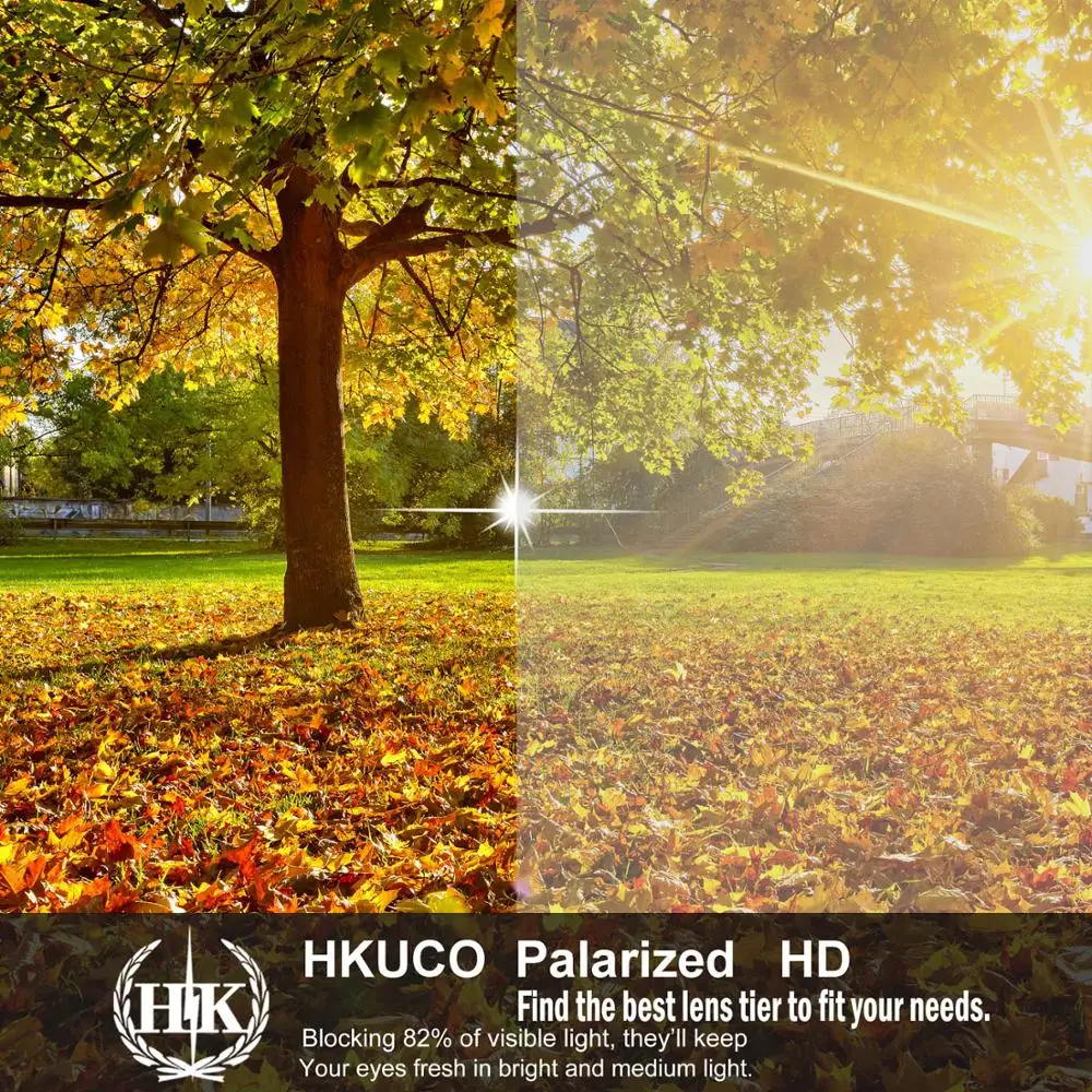 HKUCO для радарной дорожки поляризованные Сменные линзы и черные наушники