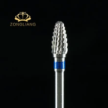 3/3" средний Vlam Cuspidal лак для ногтей инструмент Карбид Gemonteerd Slijpsteen Hoofd Электрический Маникюрный резак Nagelvijlen