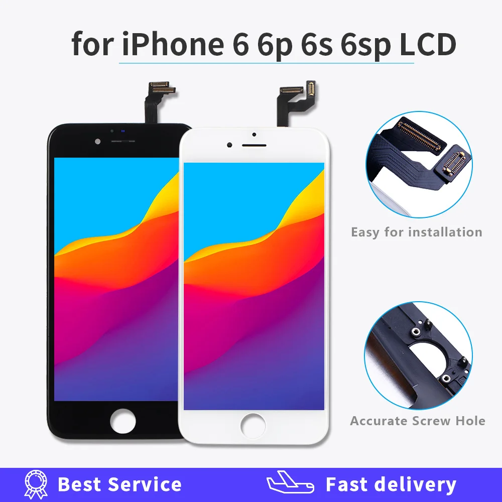 Aaa Lcd Di Qualità Per Iphone 6 Iphone 6S Display Touch Screen Del Pannello Digitizer Per Iphone 6 6S Plus 6 P Assemblea Di Schermo Di Ricambio