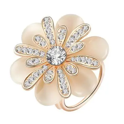 

BS050 2019 Camellia opal Flower crystal Scarf Wedding Brooch Chic Women Lady Scarf Clip Buckle Jewelry Scarves Buckle Accessory