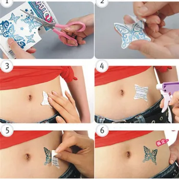 

Fashion Gold Silver Metallic Temporary Tattoos Stickers Temporary Body Art Tatoo 2017 Hot discount beauty