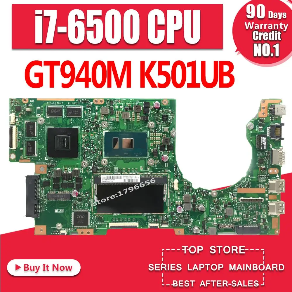  K501UX REV2.0 I7-6500 8GB RAM GT940M high configuration For ASUS K501UB K501U A501U V505U laptop mo