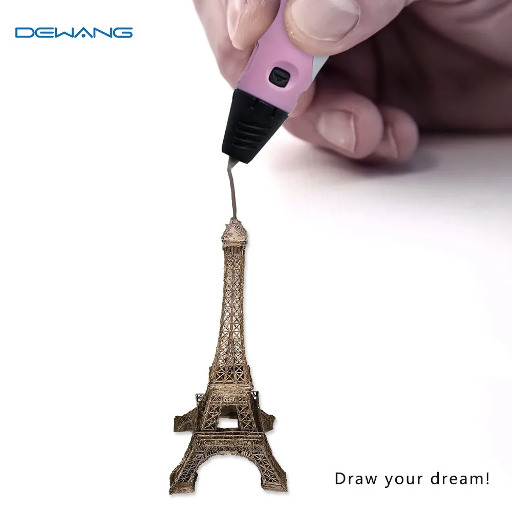 DEWANG DIY 3d принтер ручка для детей AU/US/UK/EU штекер с 100 метров ABS/PLA 1,75 мм нити 3D ручка для продажи подарок для ребенка