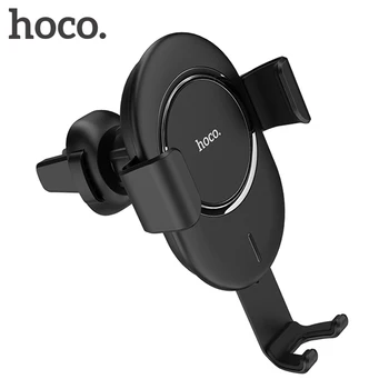 

HOCO QC3.0 Fast Charge QI Wireless Charger for Car , Car Phone holder Air outlet Bracket for iPhone Samsung Xiaomi Huawei