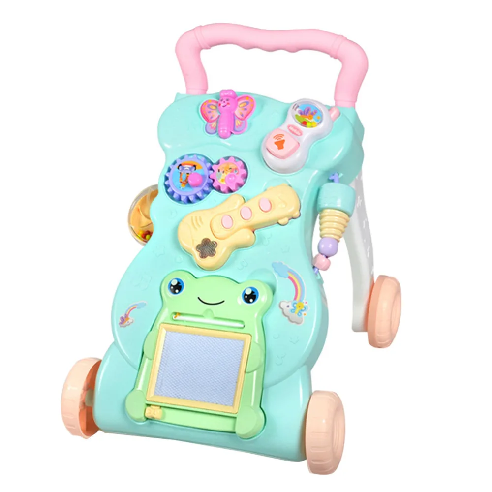

Multifunctional Baby Stroller Walker with Music Babies Learn to Walk and Stand Preventing Rollovers