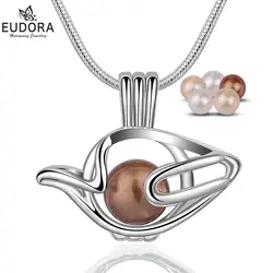 Eudora жемчуг чайник ожерелье полый природа пресноводный медальон кулон шт. 8 шт. жемчуг бусины для женщин модные украшения высокое качество