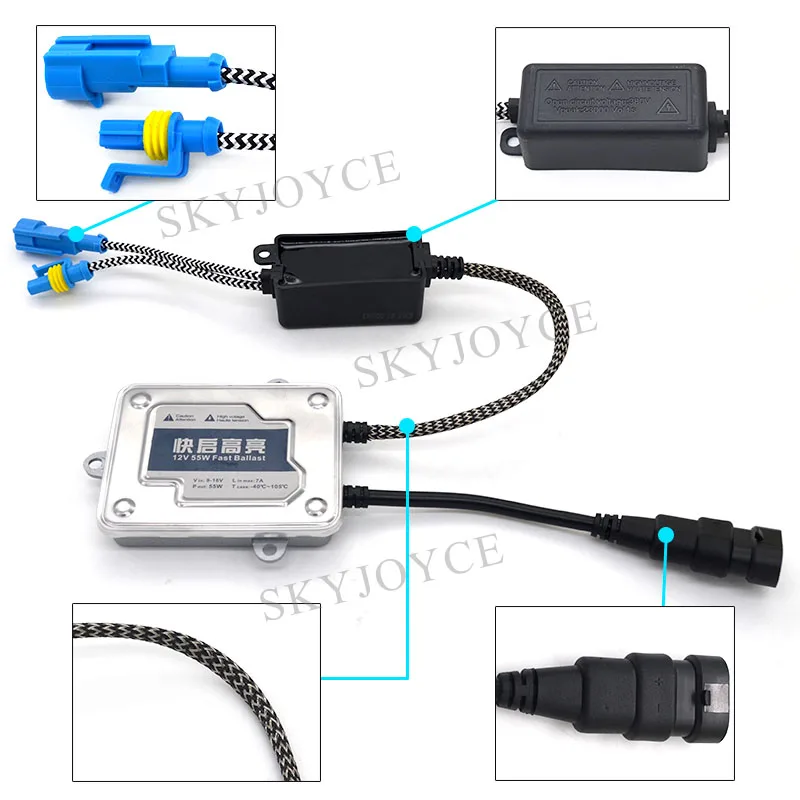 55 Вт AC Ксеноновые Балласт Премиум Быстрый старт Быстрый Яркий балласта тонкий реактора блок розжига фар автомобиля 55 Вт ксеноновая лампа комплект