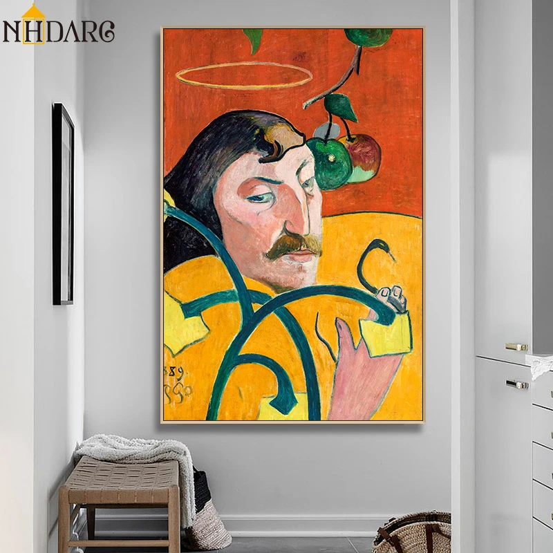 

Artist Paul Gauguin Portraits Artwork Canvas Print Painting Poster Art Wall Pictures for Living Room Home Decoration