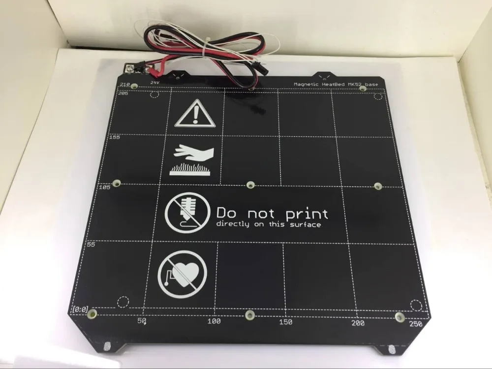 24 В/12 В клон Prusa i3 MK3 3d принтер с подогревом кровать Магнитная MK52 heatкровать с термистором Монтажный набор