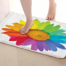 Подсолнух стиль Коврики для улицы, смешной Противоскользящий коврик для ванной, дверные коврики, дверные коврики под входную дверь