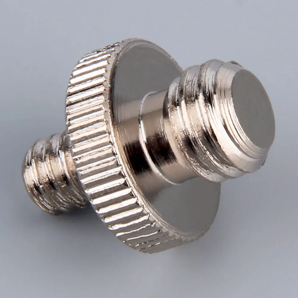 

New Arrived 1/4" Male to 3/8" Male Threaded Metal Screw Adapter For Camera Tripod Stand DSLR SLR Accessories