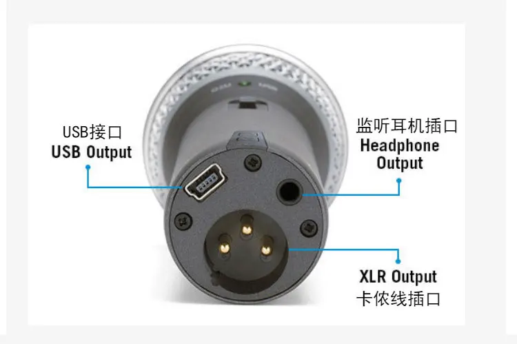 Samson Q2U портативный динамик USB микрофон с XLR и USB I/O высокого качества